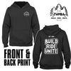 Troserch Mountain Biking Association Unisex Hoodie Front & Back