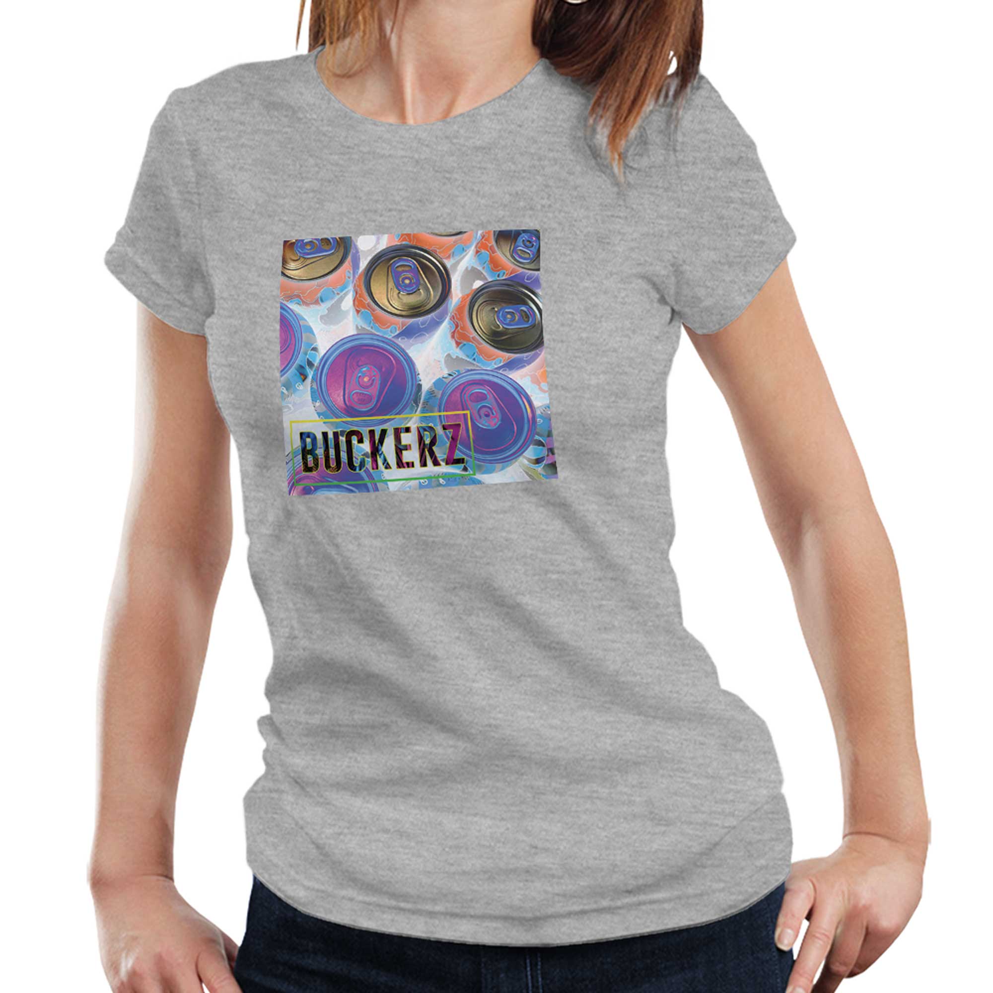 Buckerz Neon Can Ladies T Shirt