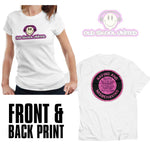 Old Skool United Born In The 70's Front & Back Ladies T Shirt