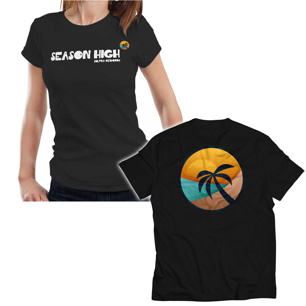 Front & Back Seasons High Fitted Ladies T Shirt