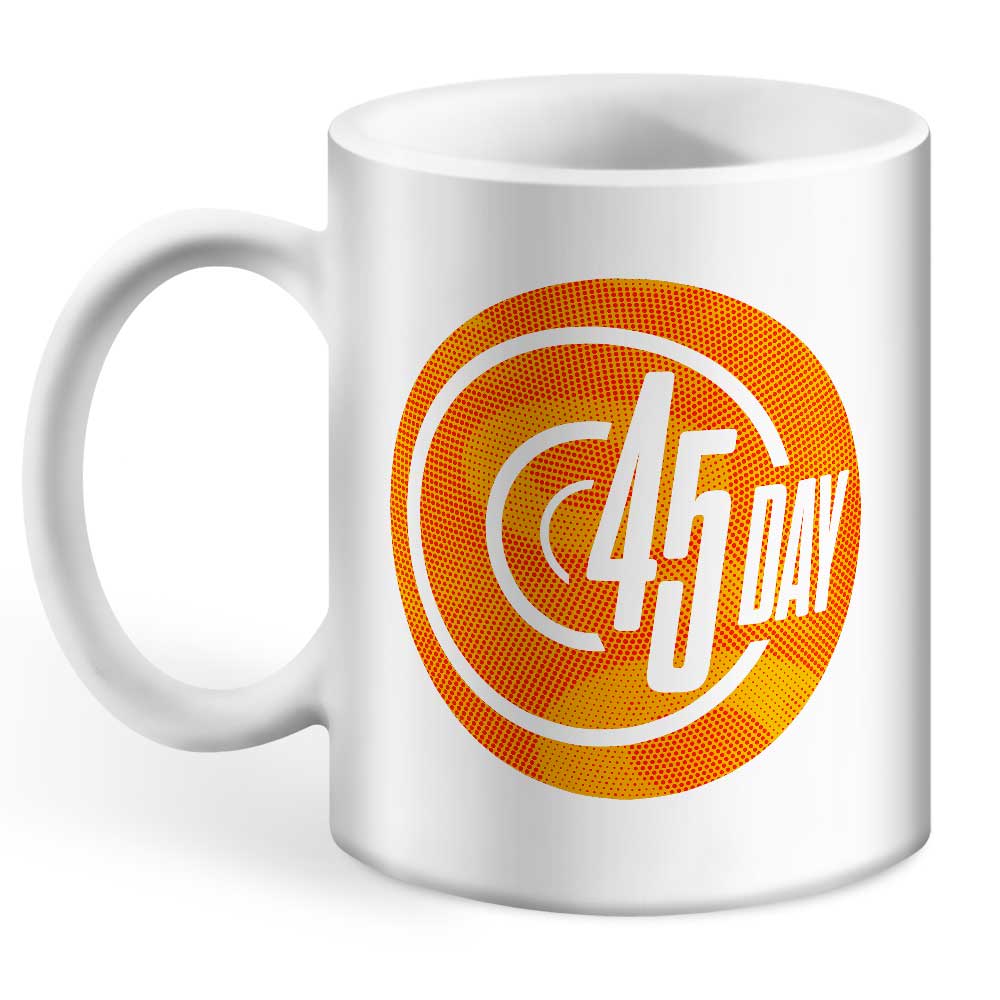 45 Day Orange Logo Mug