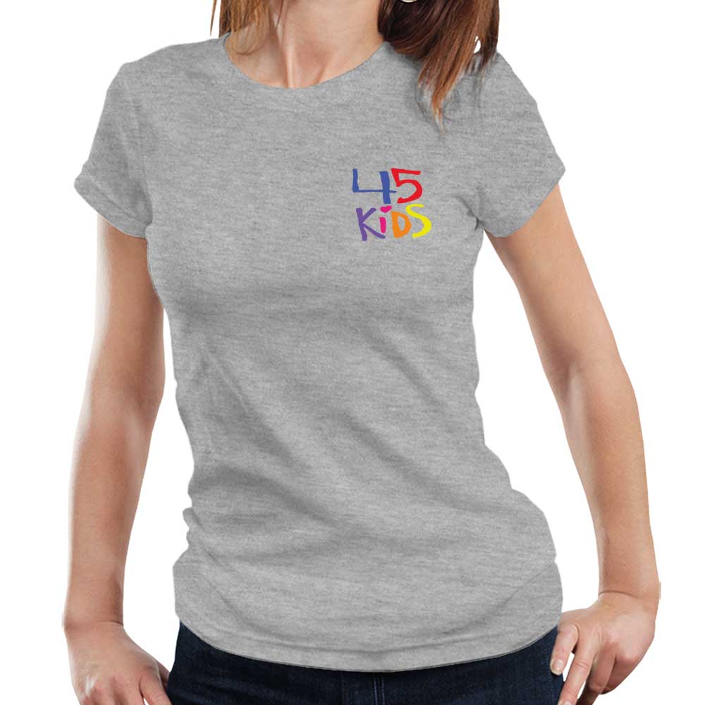 45 Day - 45 Kids Chest Logo Ladies T Shirt