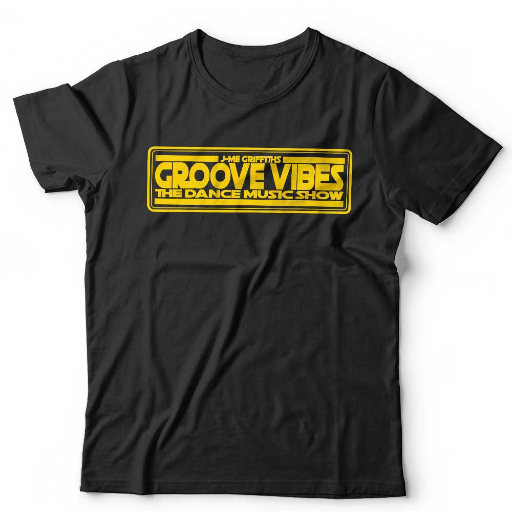 Groove Vibes Yellow Logo Unisex T Shirt