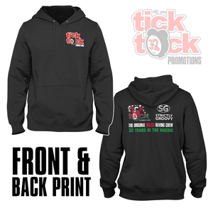Tick Tock New 2023 Groovy Front & Back Print Unisex Hoodie