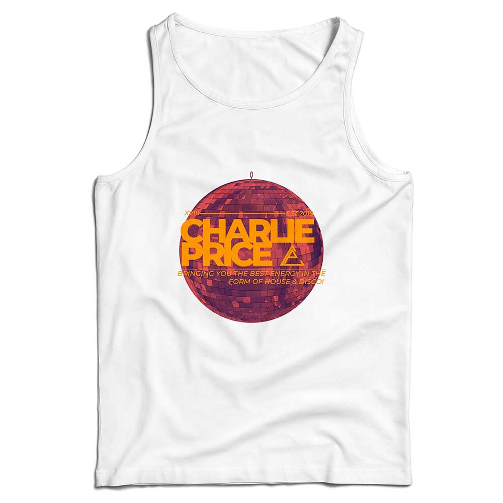 Charlie Price Disco Ball Logo Ladies Vest