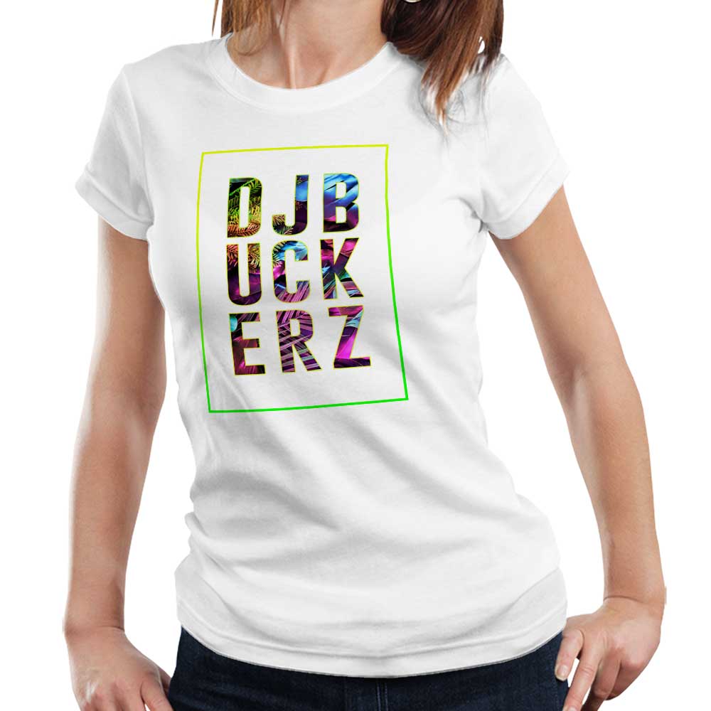 DJ Buckerz Tropical Ladies T Shirt
