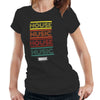 House Music Stack Ladies T Shirt