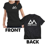 Lusid Music Front & Back Print Ladies T shirt
