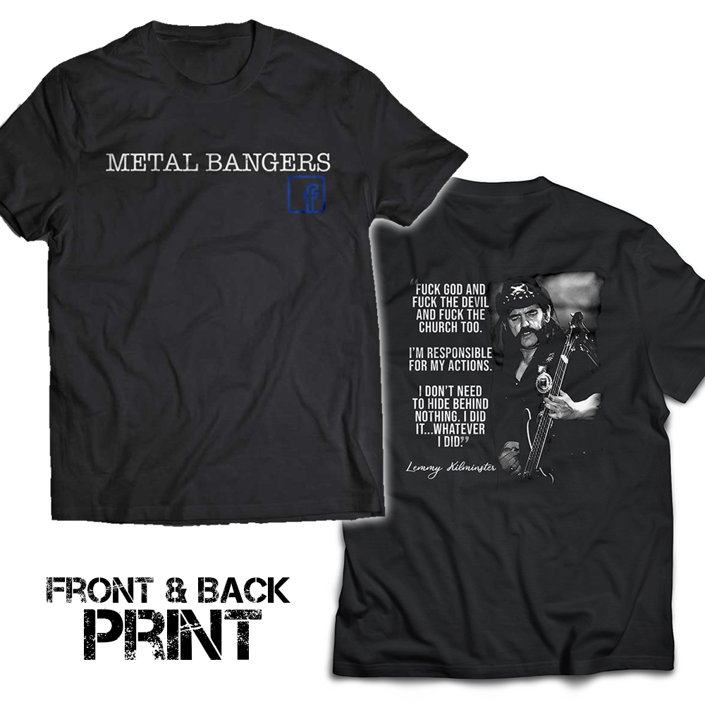 Metal Bangers Unisex T Shirt Front & Back Print